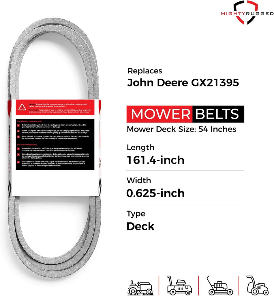 GX21395 John Deere 54" Deck Belt | Aramid Cord