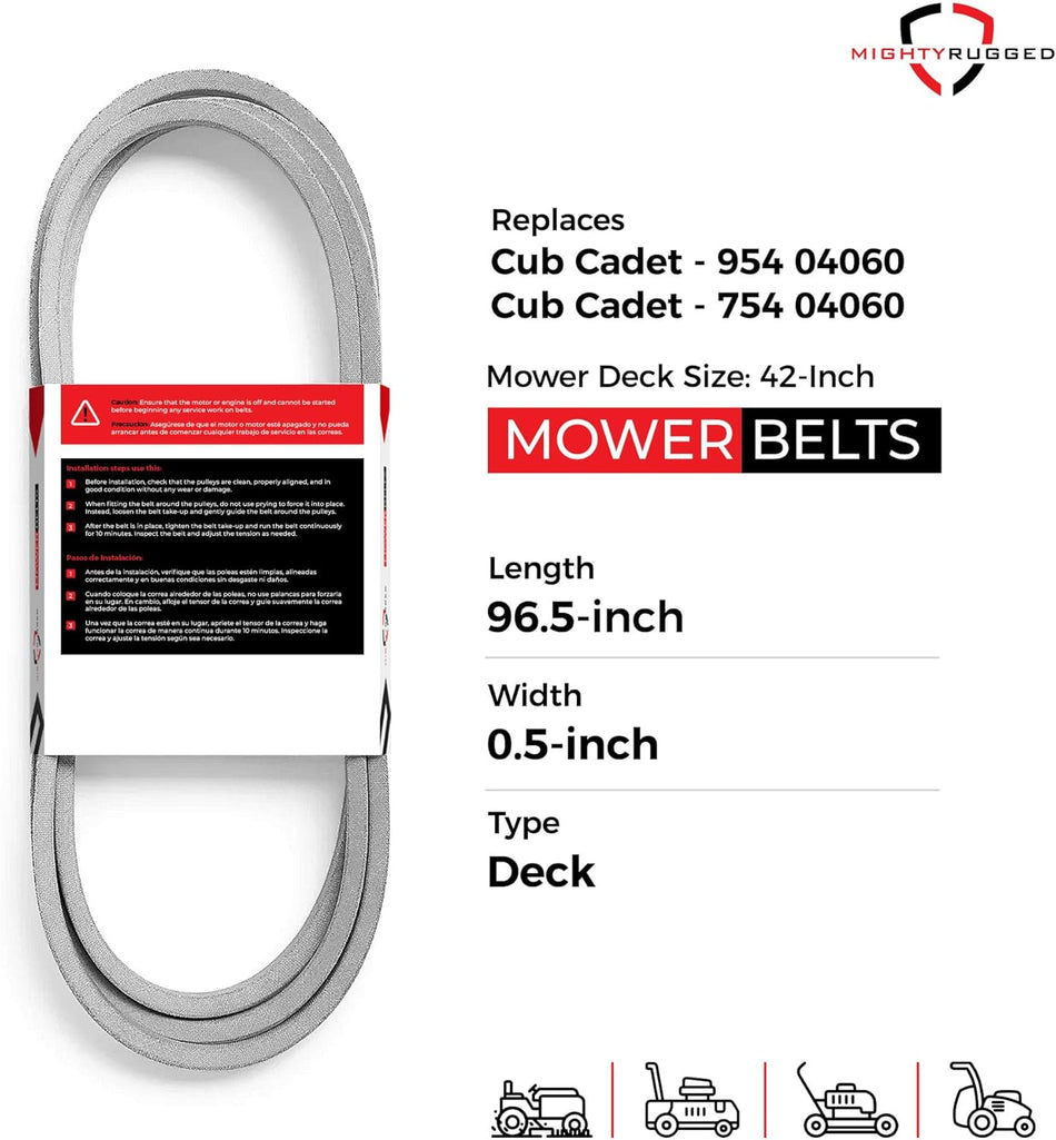 954-04060C Craftsman 42" Deck Belt — Fits LT1040, LT1042, STX38 | Aramid Cord