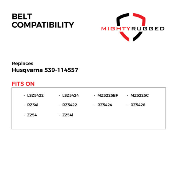 584453101 Deck Belt Replacement for Husqvarna - Belt Length 105.875" - Heavy-Duty, Durable, Aramid Cord Drive Belt for Husqvarna 2246LS, 2346XLS, YTH20K46, YTH2146XP, YTH2246 - Image 4